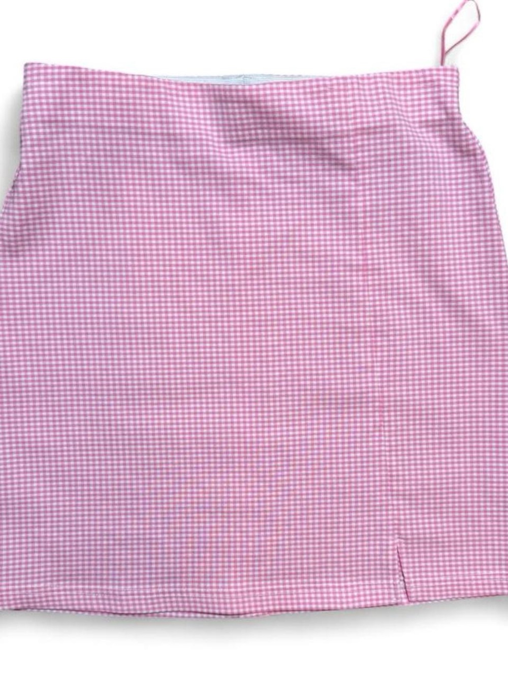 Topshop Pink Gingham Women's Mini Skirt - Size 4